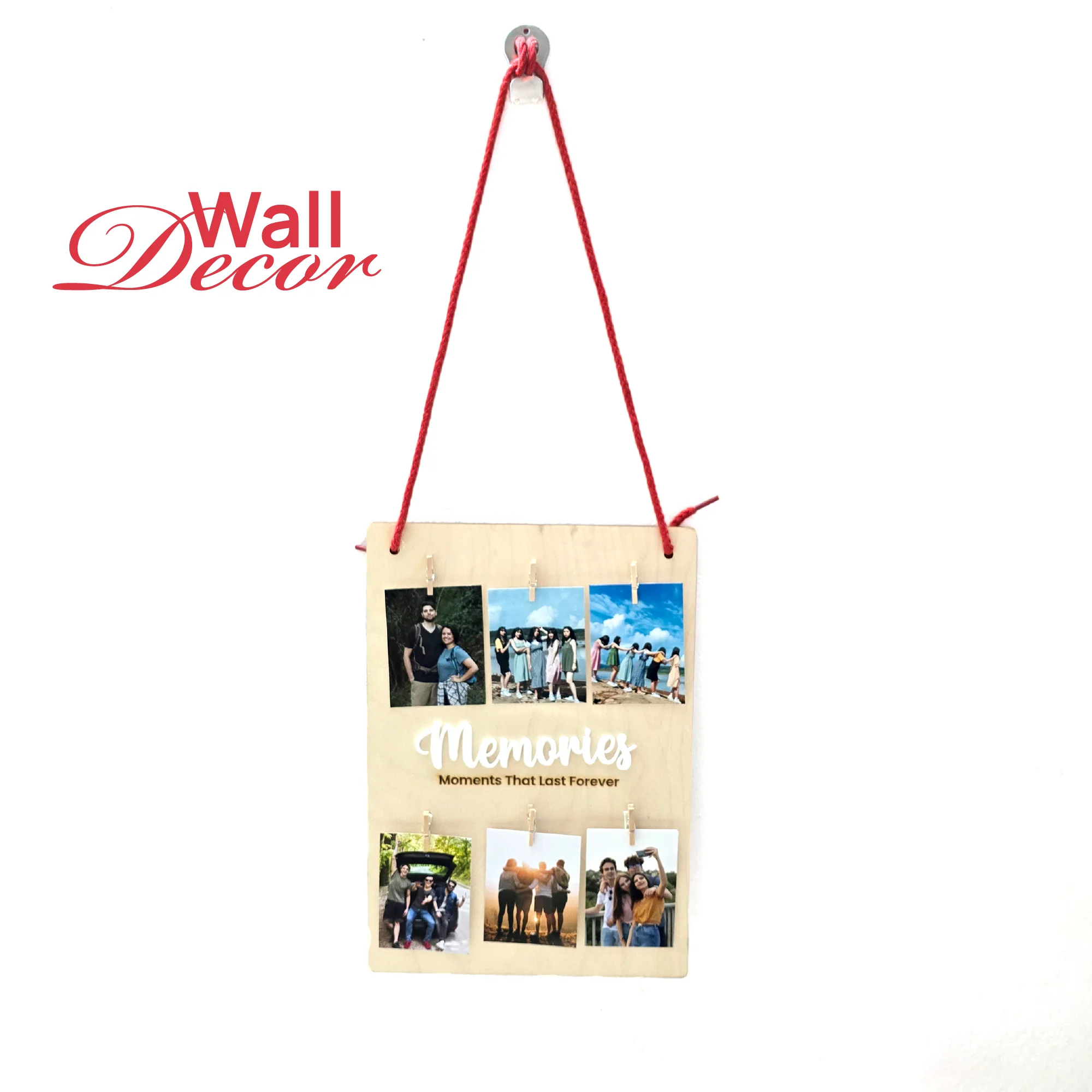 Custom Wooden Memories Hanger Board – Display Your Best Moments - Image 4