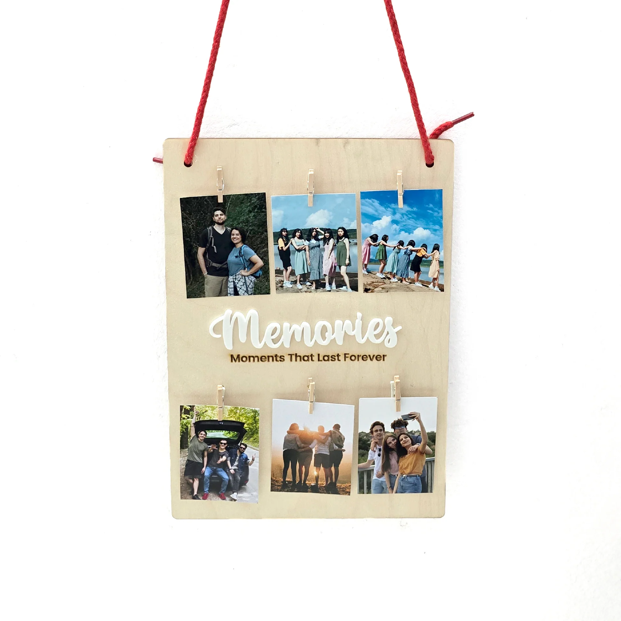 Custom Wooden Memories Hanger Board – Display Your Best Moments - Image 7