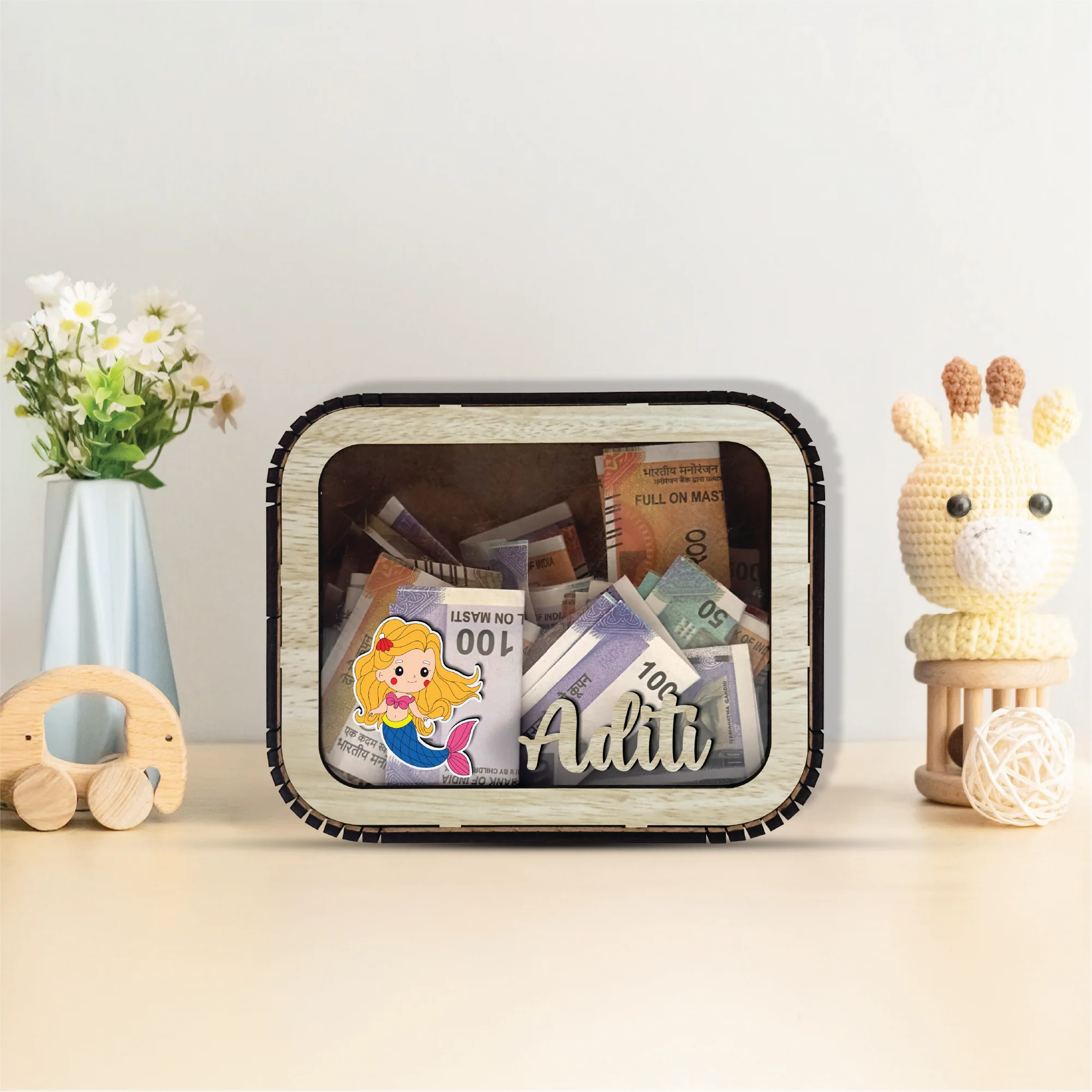 Custom Wooden Piggy Bank – A Fun Way to Learn Smart Saving! - Image 7
