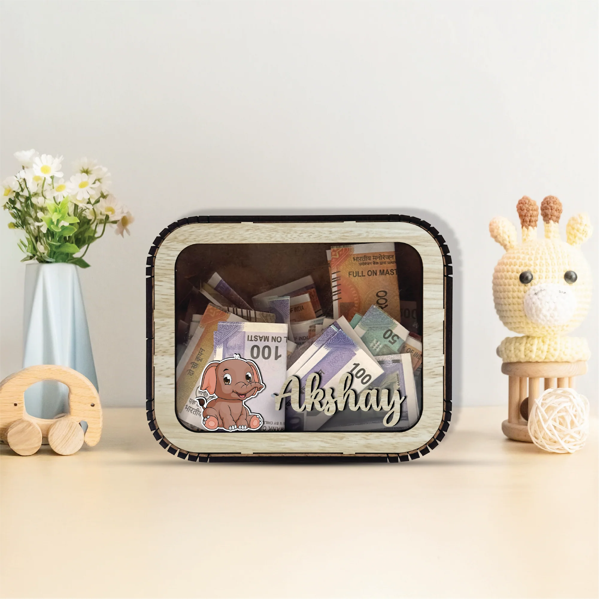 Custom Wooden Piggy Bank – A Fun Way to Learn Smart Saving! - Image 8