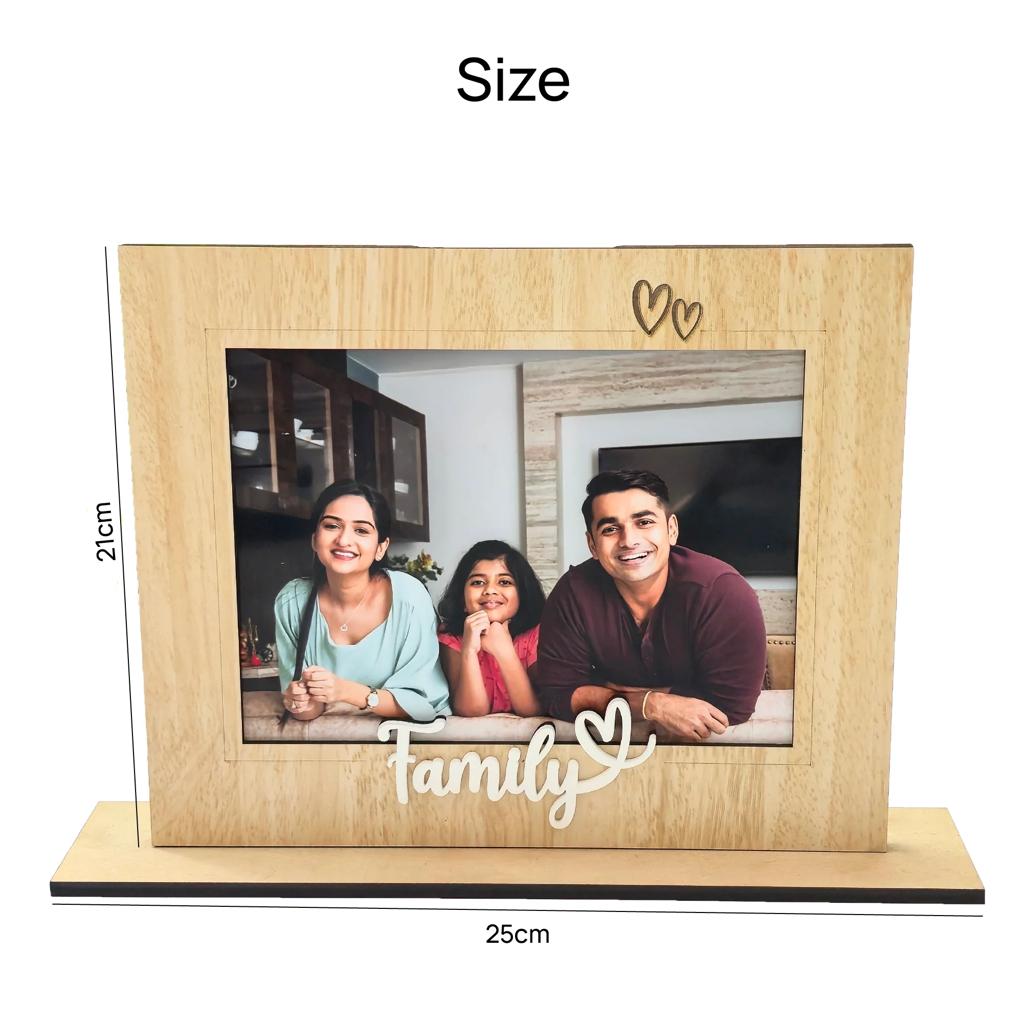 Custom Wooden Tabletop Photo Frame – Just Upload & Cherish - Image 2