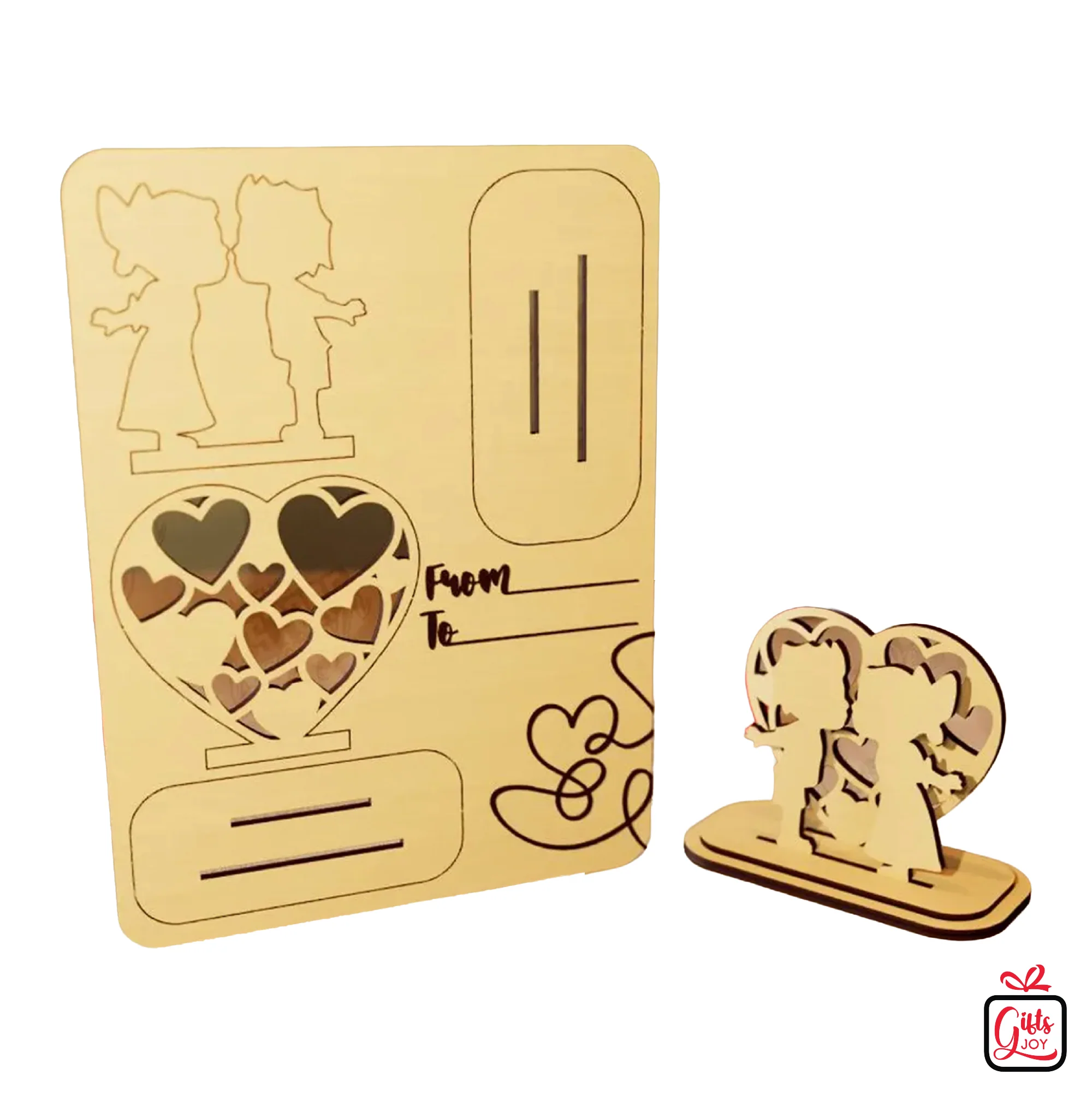 DIY Wooden Pop-Up Love Card & Table Decor | Romantic Handmade Gift - Image 2