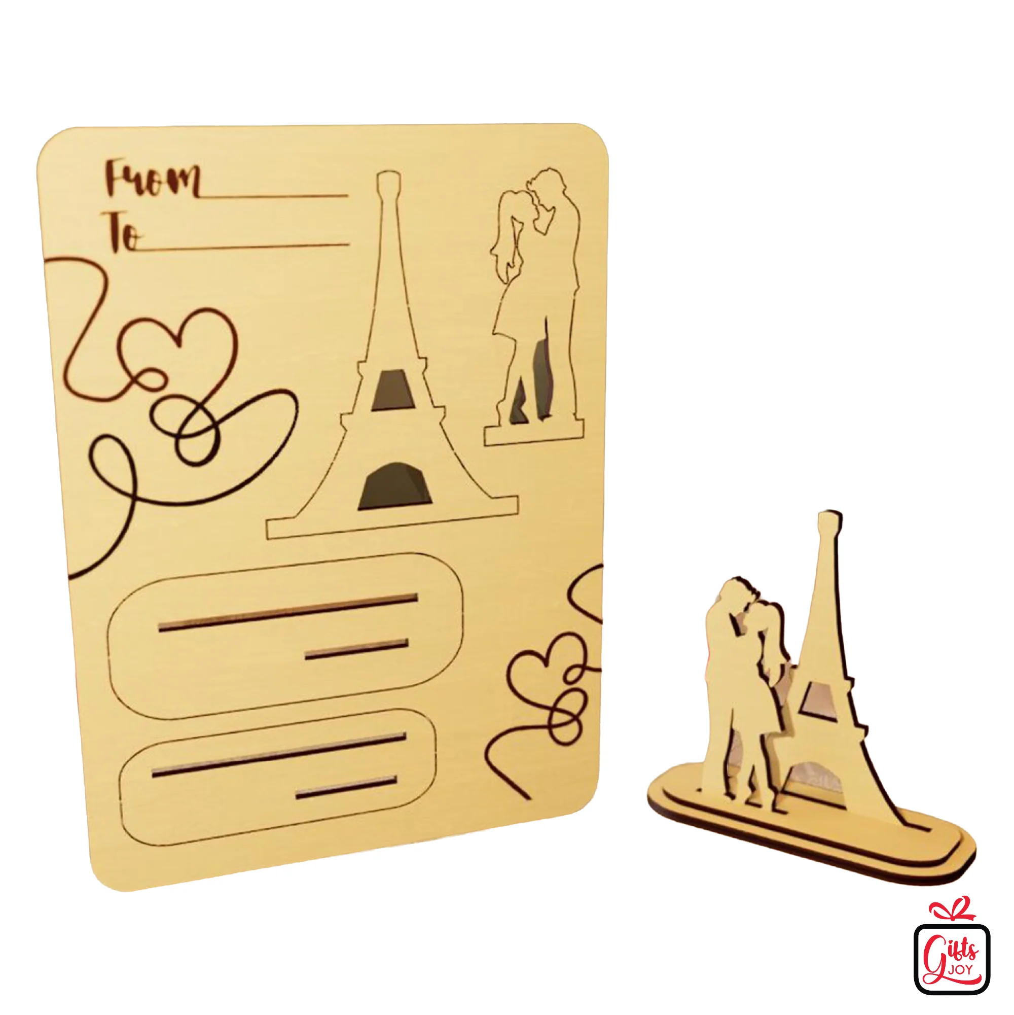 DIY Wooden Pop-Up Love Card & Table Decor | Romantic Handmade Gift - Image 3