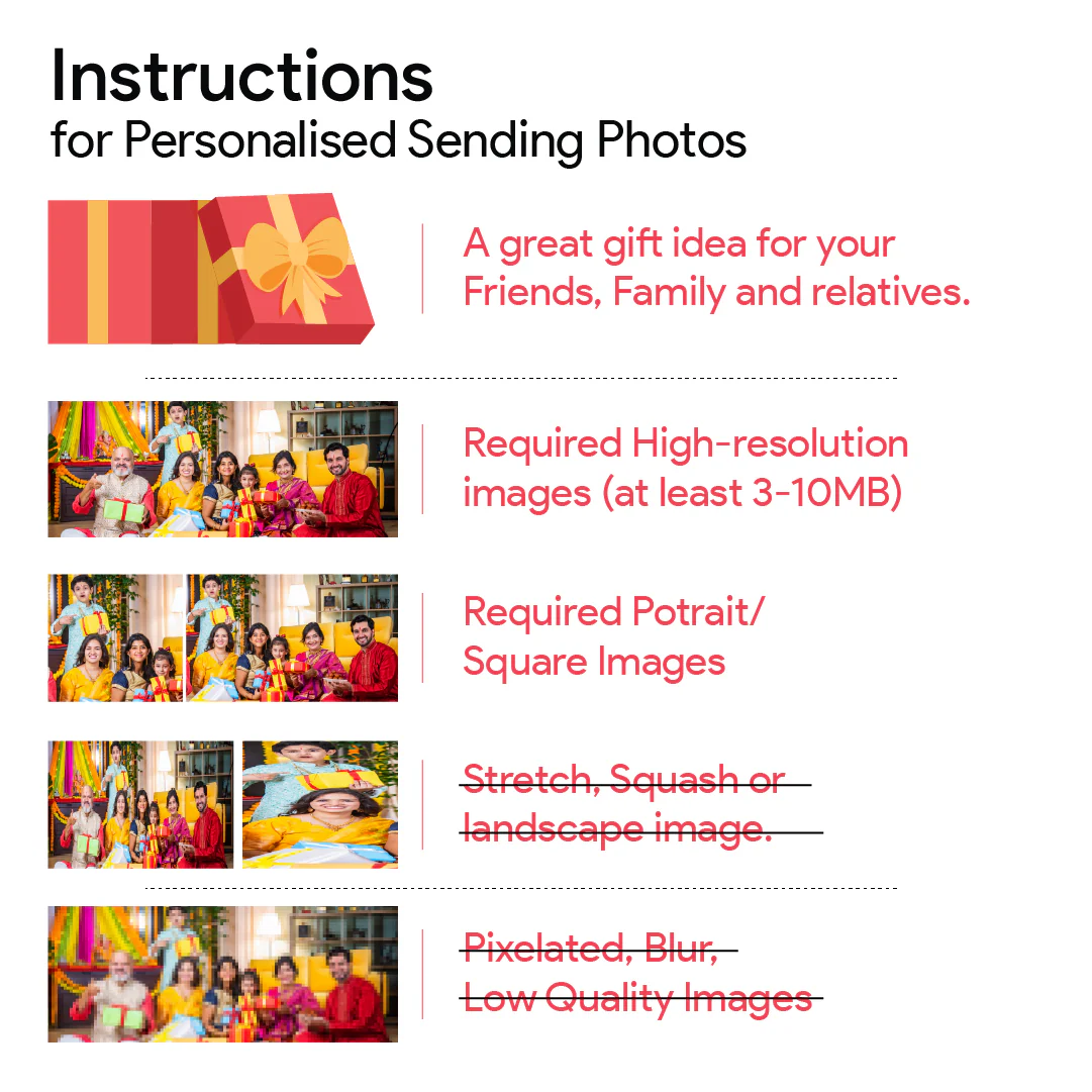 Personalised Polarid Acrylic Photo Frame Fridge Magnet Set of 4 - Image 5