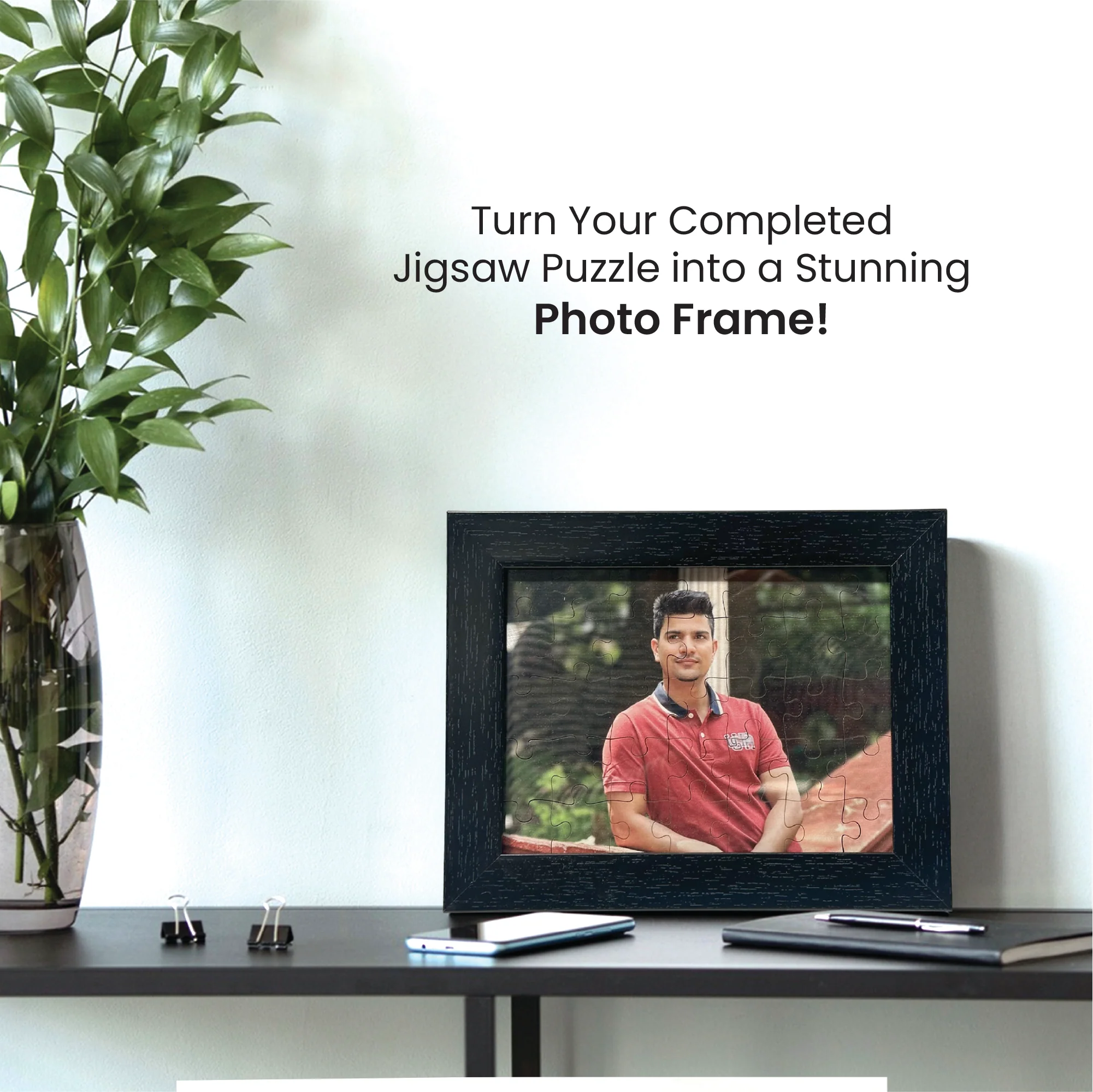 Personalised Jigsaw Puzzle Wooden Photoframe - Image 4