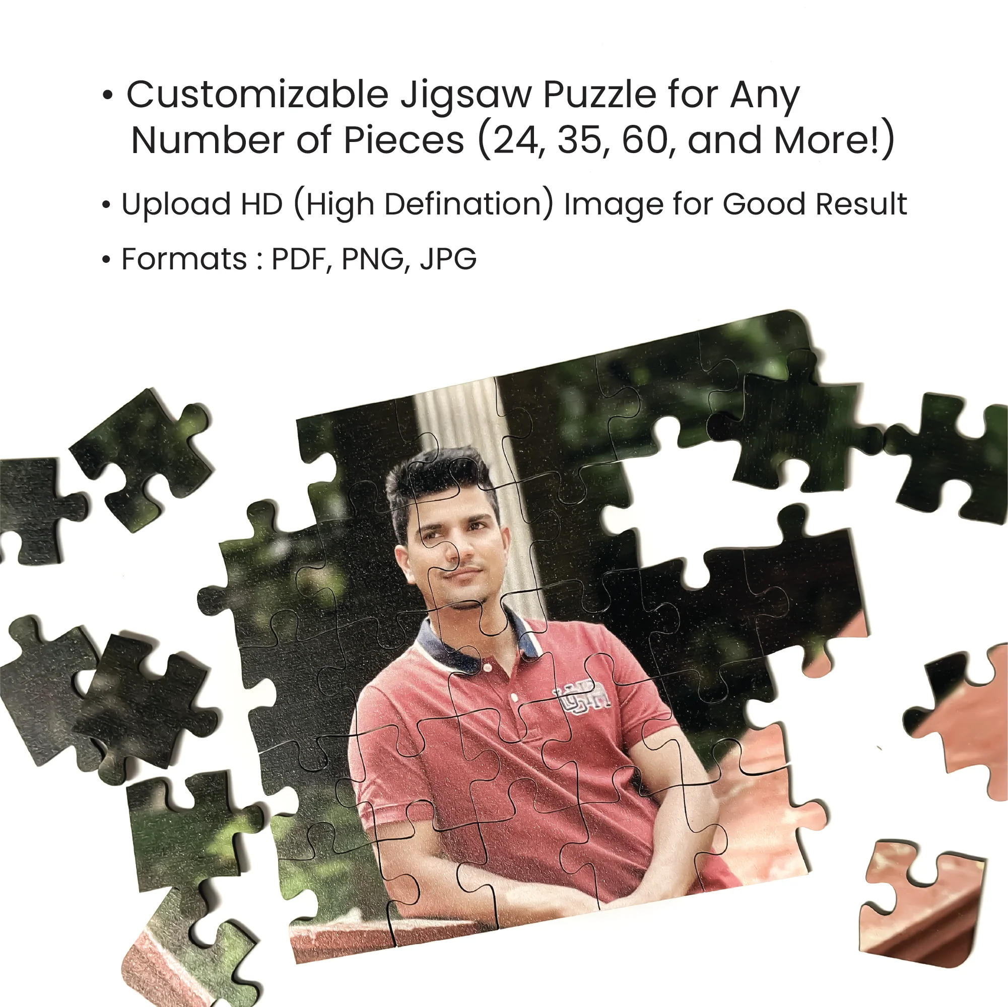 Personalised Jigsaw Puzzle Wooden Photoframe - Image 6