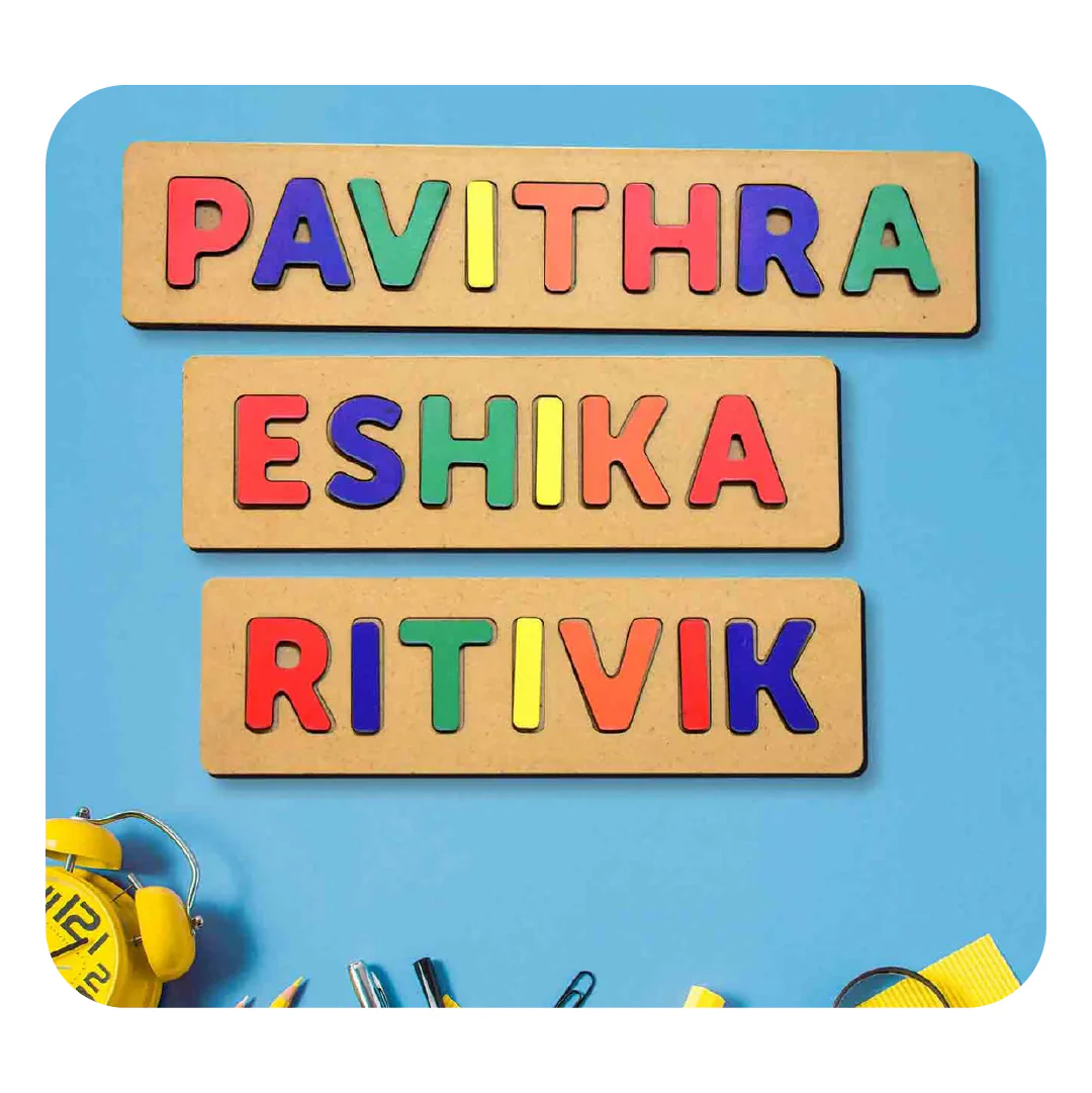 Personalised Wooden Name Puzzle - Image 3