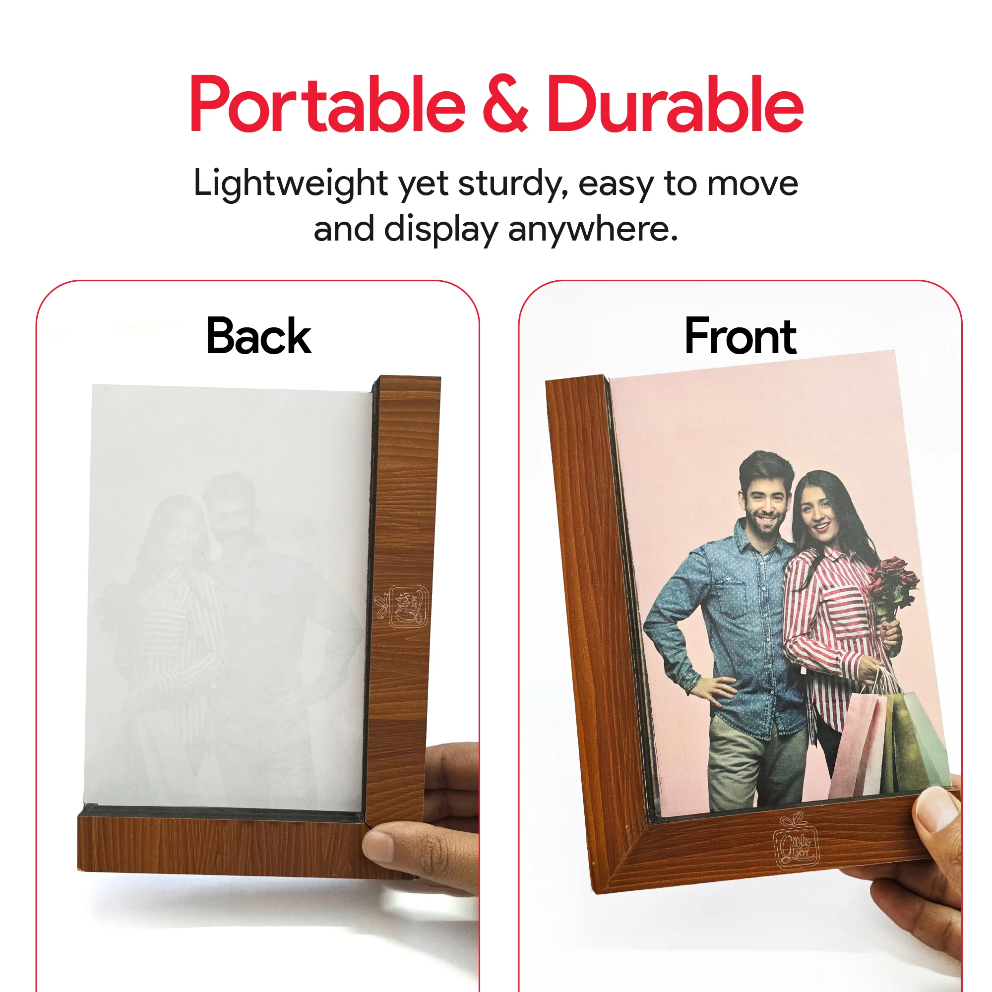 Premium Wooden Photo Frame – Dual Orientation Display - Image 5