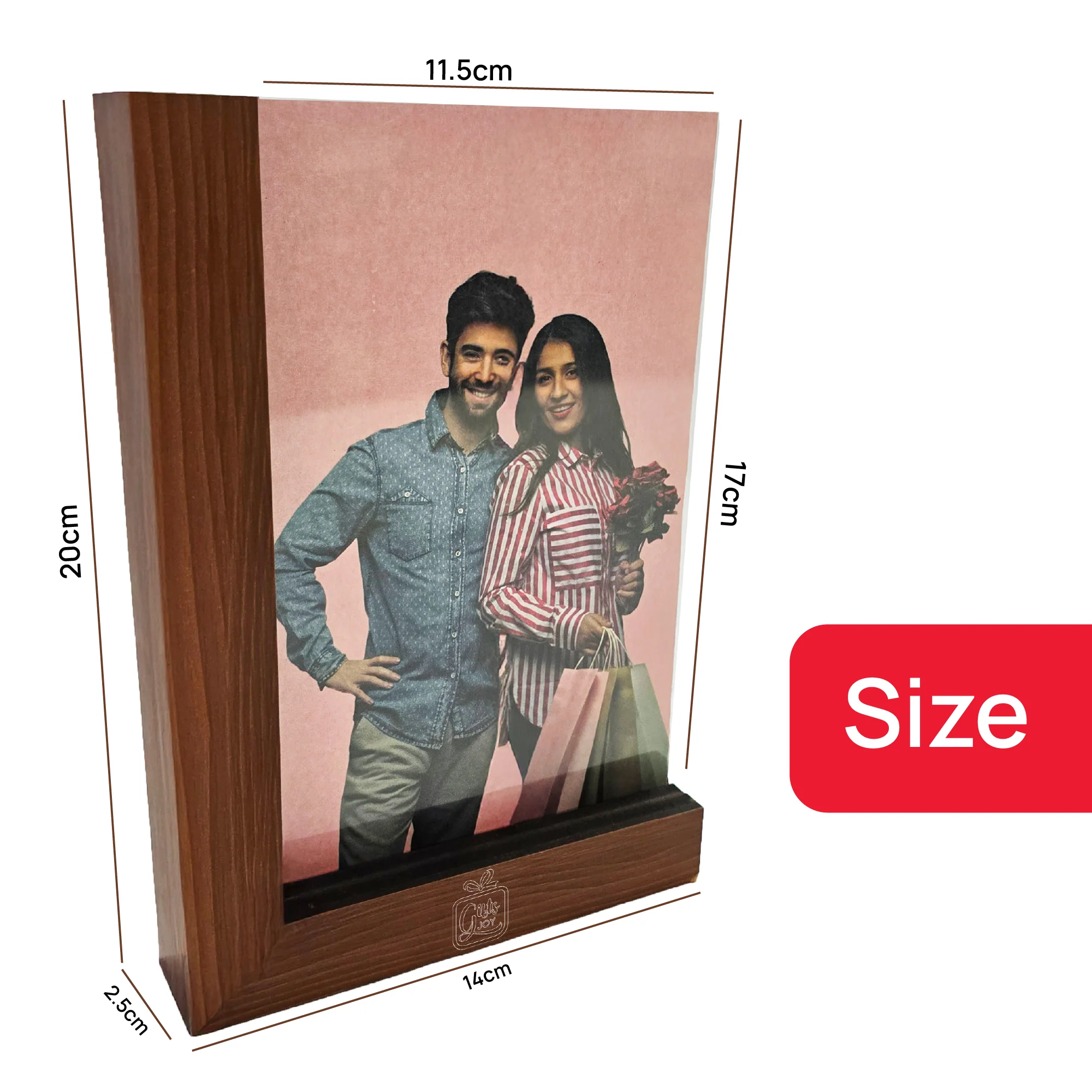 Premium Wooden Photo Frame – Dual Orientation Display - Image 6